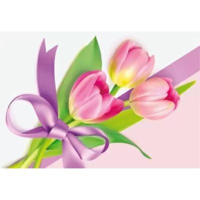 Конверт художественный Мир Поздравлений A5 'Тюльпаны'