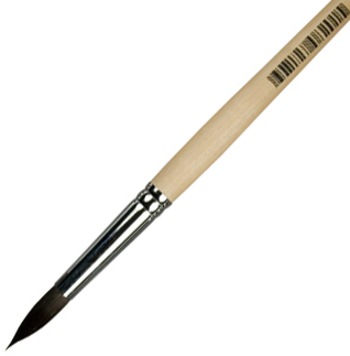 Кисть белка круглая Сонет № 6 (6мм) ручка 25см