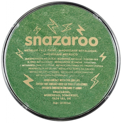 Грим для лица и тела Snazaroo  18мл  металлик зеленый