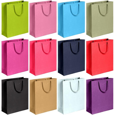 Пакет подарочный бумажный deVENTE 'Classic Wide' 36x54x30см с широким дном 12 цветов ассорти