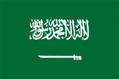 Флажок государства Саудовская Аравия 20х10см