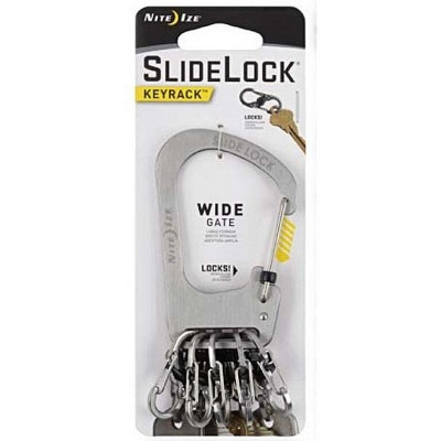 Брелок для ключей Nite Ize SlideLock KeyRack  5 карабинов стальной