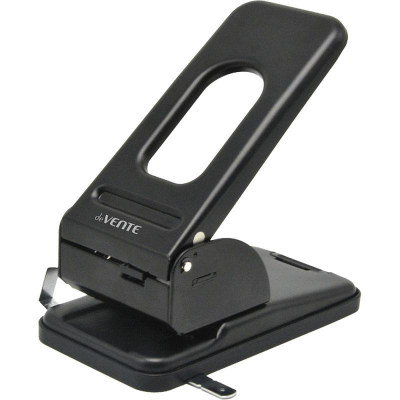 Дырокол&nbsp;&nbsp;60л deVENTE с фиксатором металлический черный