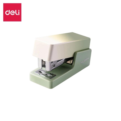 Степлер №24-26/6  12л Deli 'Nusign' Mini  +830 скоб  градиент-зеленый в блистере