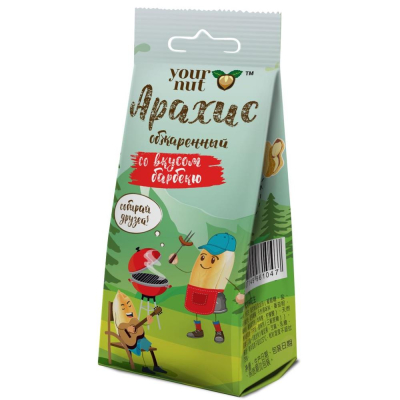 Орех арахис обжаренный со вкусом 'Барбекю' Your nut&nbsp;&nbsp;80г