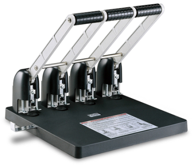 Дырокол 150л  4 отв KW-trio 80х80х80мм d6(7)мм