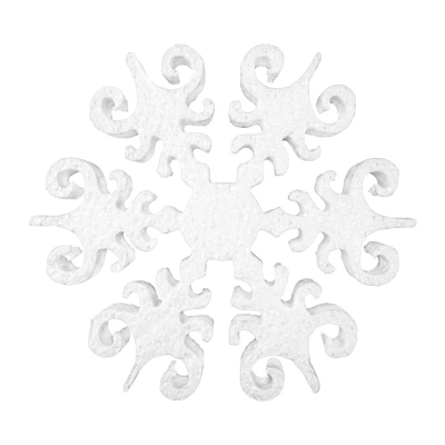 Заготовка для декорирования из пенопласта Love2art Снежинка 'Северное сияние' h-15см