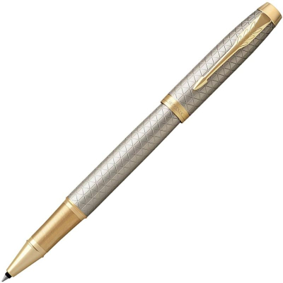 Роллер Parker IM Premium Warm Silver GT Fine черные чернила
