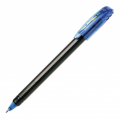 Ручка гелевая Pentel 0.7мм 'EnerGel' черный рифленый корпус синяя