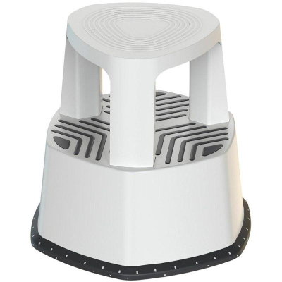 Стремянка-табурет Evr Stepp Pro h-44см на роликах серая