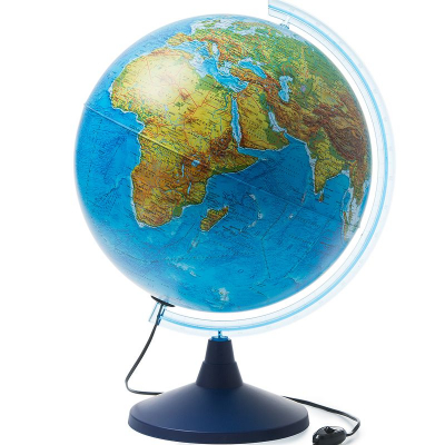 Глобус Земли настольный Globen  40см физическая/политическая карта Классик Евро с подсветкой
