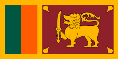 Флажок государства Шри-Ланка 20х10см