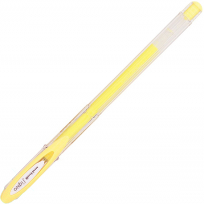 Ручка гелевая Uni-Ball 0.7мм Signo  пастель желтая