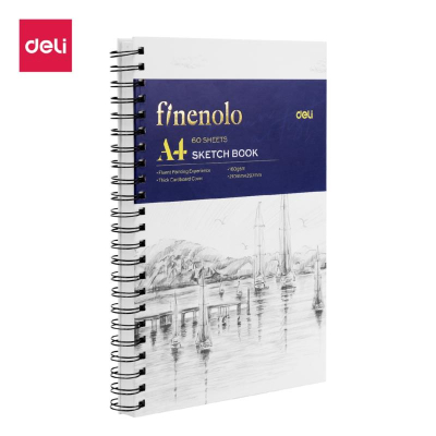 Альбом для графики Finenolo 21х30см 160г 60л мелкое зерно на спирали твердая обложка