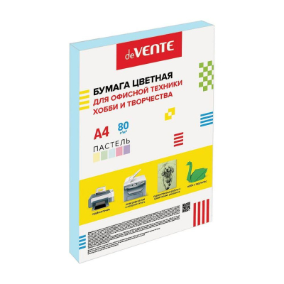Бумага цветная A4 deVENTE&nbsp;&nbsp;80г пастель голубая&nbsp;&nbsp;50л