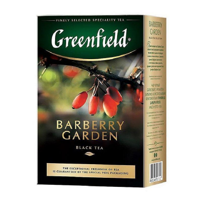 Чай листовой Greenfield черный 'Barberry garden' индийский с ароматом барбариса и гибискуса 100г