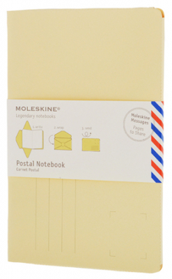 Набор почтовый Moleskine® Large 'Postal Notebook' желтый
