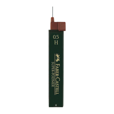 Грифель 0.5мм H Faber-Castell Super Polymer 12шт
