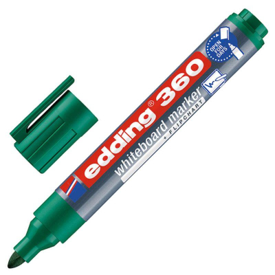 Маркер для доски Edding круглый&nbsp;&nbsp;1.5-3.0мм зеленый