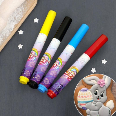 Маркеры пищевые 4цв в упаковке