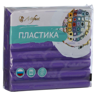 Глина полимерная термоотвердевающая Артефакт 'Классик' фиолетовая пастельная  56г