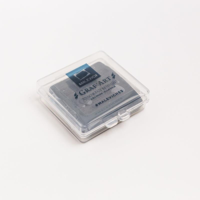 Ластик-клячка для чертежей угля пастели Малевичъ серый в пластиковой упаковке