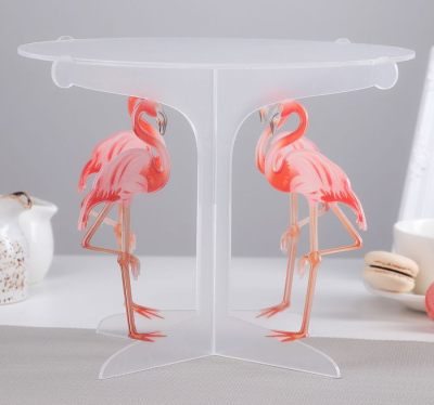 Подставка для кондитерских изделий пластиковая 'Тропики' 25.5x20см