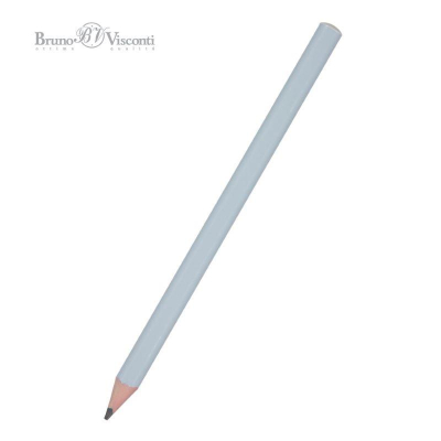 Карандаш BrunoVisconti® 'HappyGraphix' Jumbo 4B трехгранный корпус 'Зефирный голубой'