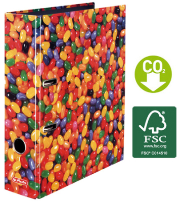 Папка файл A4  80мм Herlitz Леденцы 