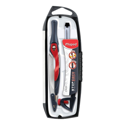 Готовальня&nbsp;&nbsp;3 предмета Maped 'Stop System' Innovation в ударопрочном футляре