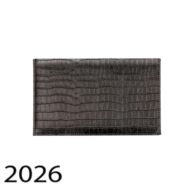 Планинг карманный 2026  15х 9см deVENTE 'Wild' 128стр твердая обложка с поролоном искусственная кожа черный