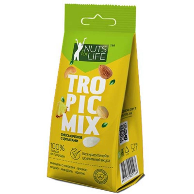 Орехи смесь с цукатами TROPIC NUTS for LIFE 100г