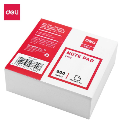 Куб для записей&nbsp;&nbsp;белый 9.1х8.7х3.0см Deli 70г/м²