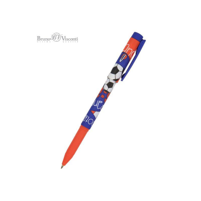 Ручка шариковая BrunoVisconti® 0.7мм 'FreshWrite' синяя 'Футбол. Чемпионы. Франция'