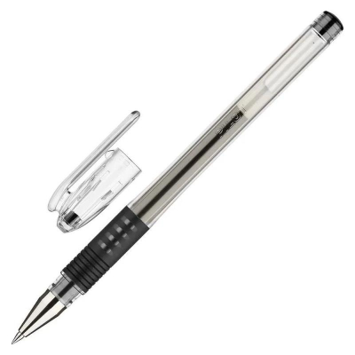 Ручка гелевая Pilot 0.5мм G1 Grip с резиновой манжетой черная
