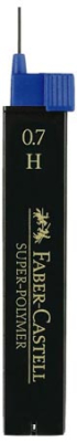 Грифель 0.7мм H Faber-Castell Super Polymer 12шт