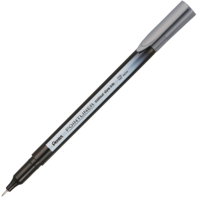 Ручка капиллярная Pentel 'Pointliner' 0.4мм серая