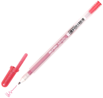 Ручка гелевая Sakura 1.0мм Gelly Roll Metallic красная