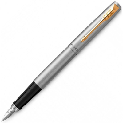 Ручка перьевая Parker Jotter Stainless Steel GT F61 перо Medium