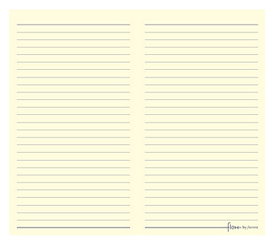 Сменный блок для бизнес-органайзера Filofax&nbsp;&nbsp;Flex Slimline Тетрадь 32л линейка кремовый