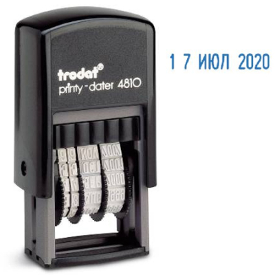 Датер автоматический 3.8мм Trodat Printy 4810 мини