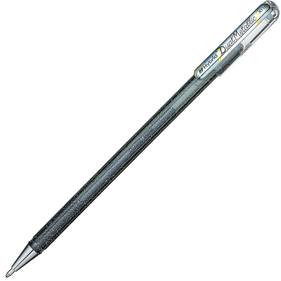 Ручка гелевая Pentel 1.0мм Hybrid Dual Metallic чернила 'хамелеон' серебро