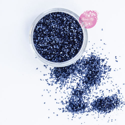 Блестки пищевые Sweety Kit синий темный 2мм 4г