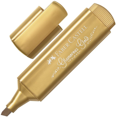 Текст-маркер Faber-Castell TL 46 Metallic 1-5.0мм металлик золото