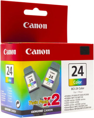 Картридж струйный Canon BJ-i250/320/350/450-475 s200/300/330 PIXMA-iP1000/1500/2000 MP110/130/410 цветной 2шт ресурс 2х170стр