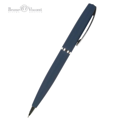 Карандаш автоматический BrunoVisconti® 'Sienna' 0.7мм металлический Soft Touch синий корпус в картонном тубусе
