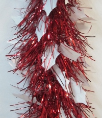 Мишура 2.0м d-120мм Зимняя белая+красная