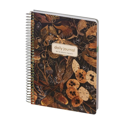 Ежедневник A5 BrunoVisconti® 'Cute diary' 272стр твердая обложка на спирали 'Flora' Букет осени