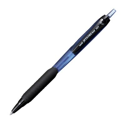 Роллер автоматический Uni-Ball 0.7мм Jetstream-101 New с резиновой манжетой синий