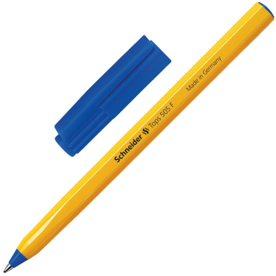 Ручка шариковая Schneider 0.8мм Tops 505 F одноразовая синяя